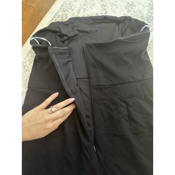 Lulus Deeply Sophisticated Black Strapless Wide-Leg Jumpsuit Size Small NWT sexy - Picture 7 of 9